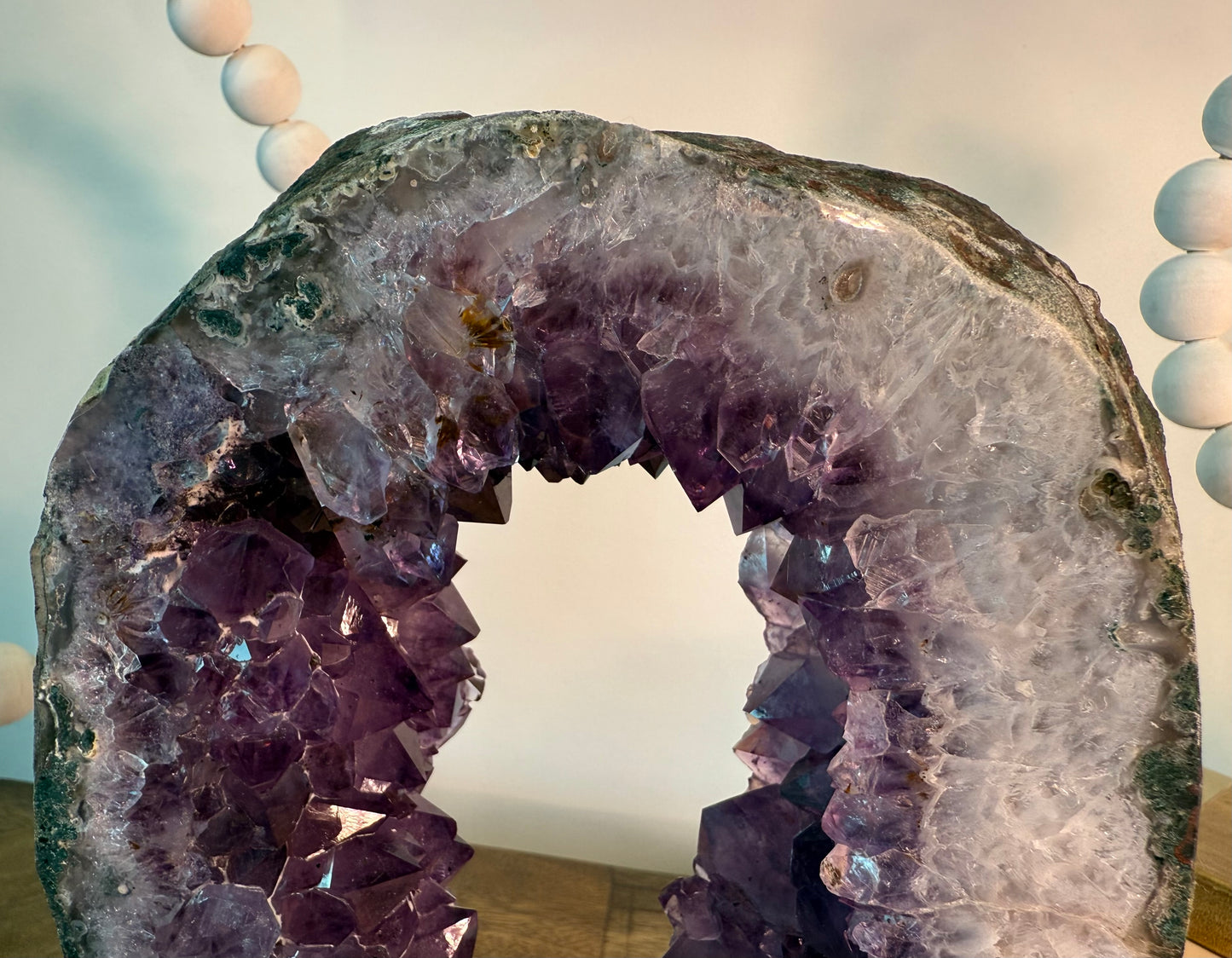 Amethyst Geode Portal on Stand