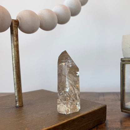 Natural Champagne Citrine Tower with Rainbows