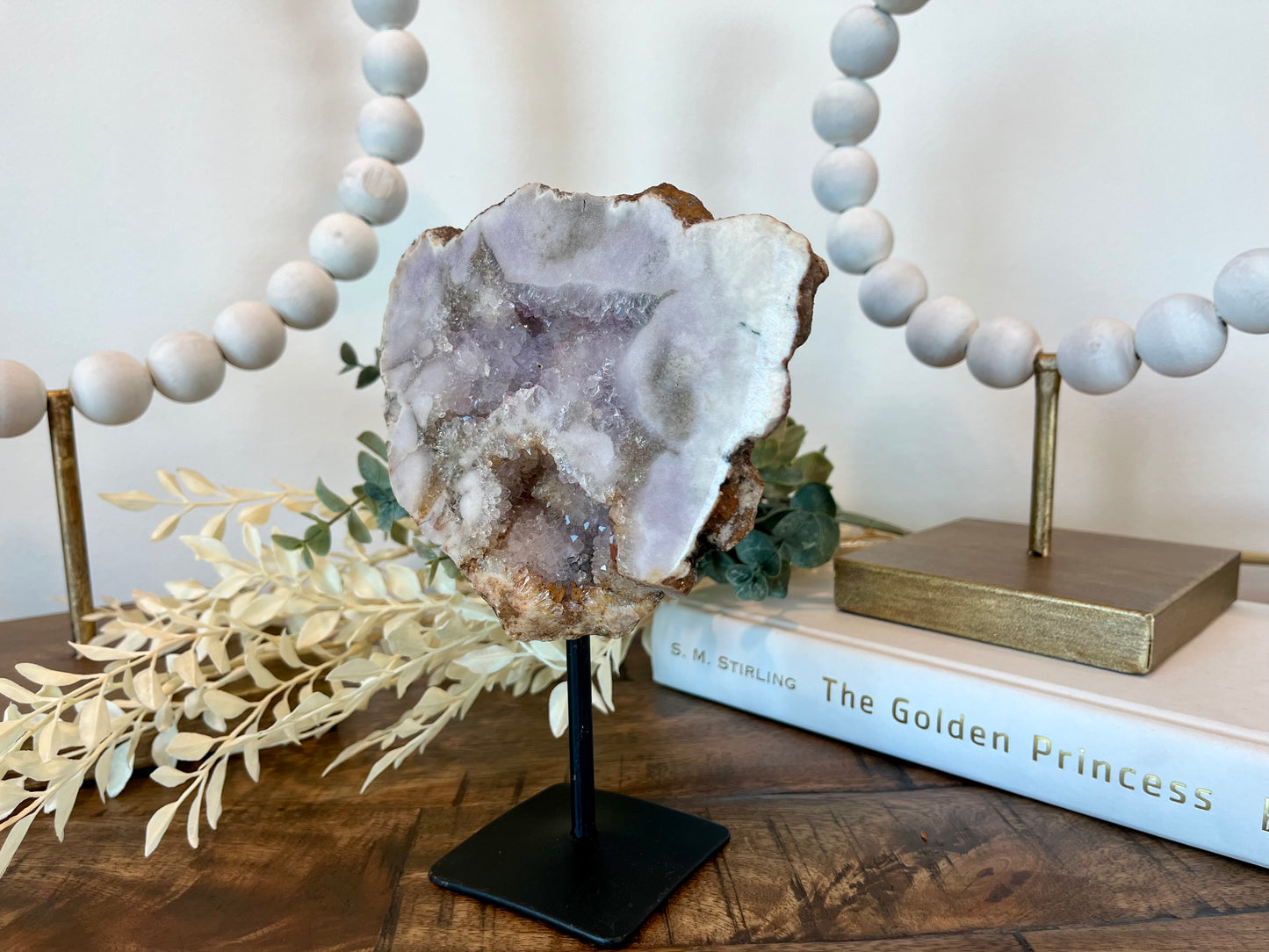 Lavender Druzy Pink Amethyst Slab
