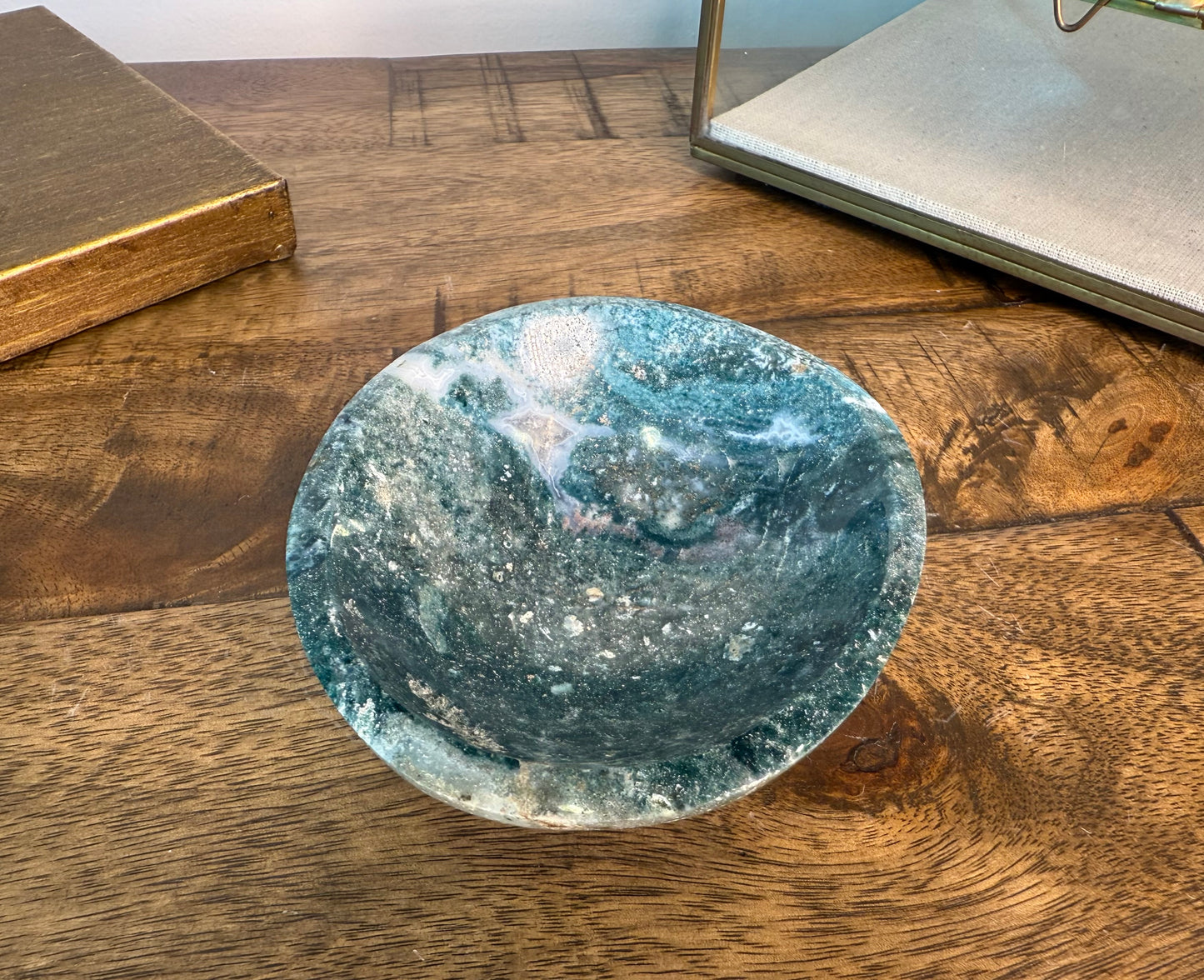 Teal Milky Way Sea Jasper Mini Bowl