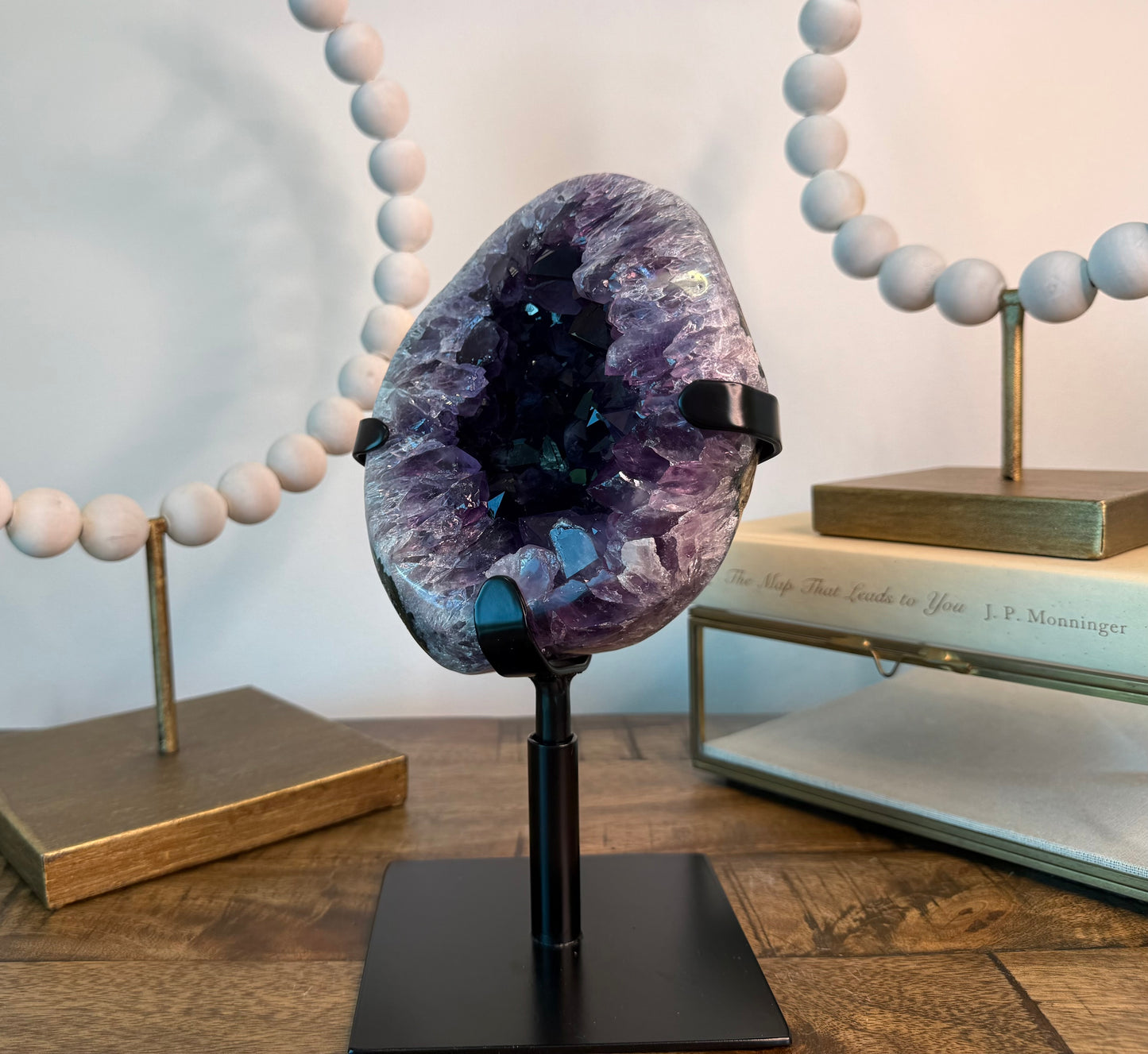 Amethyst Geode Cave on Spinning Stand