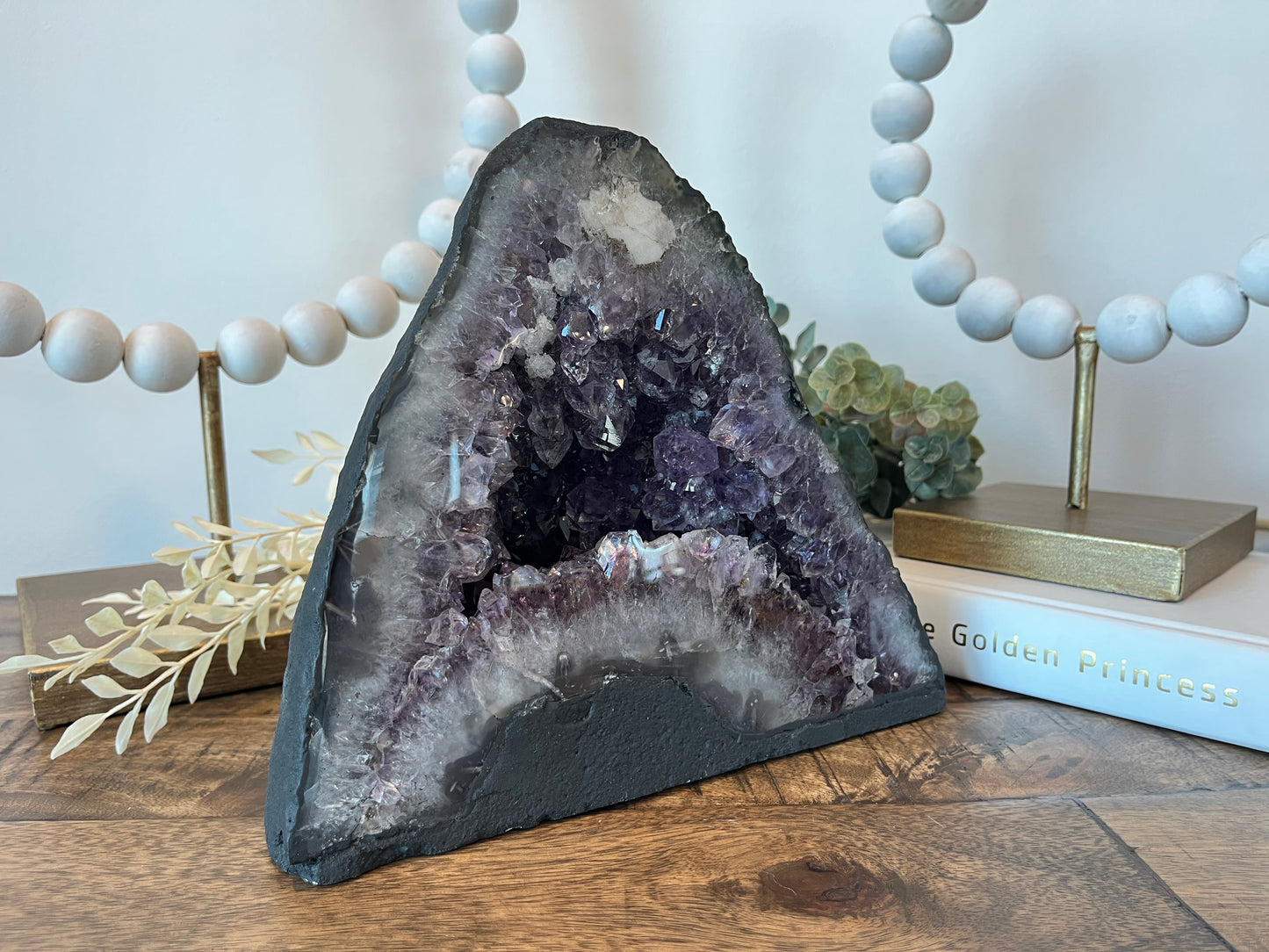 Amethyst Cathedral with Sugary Calcite