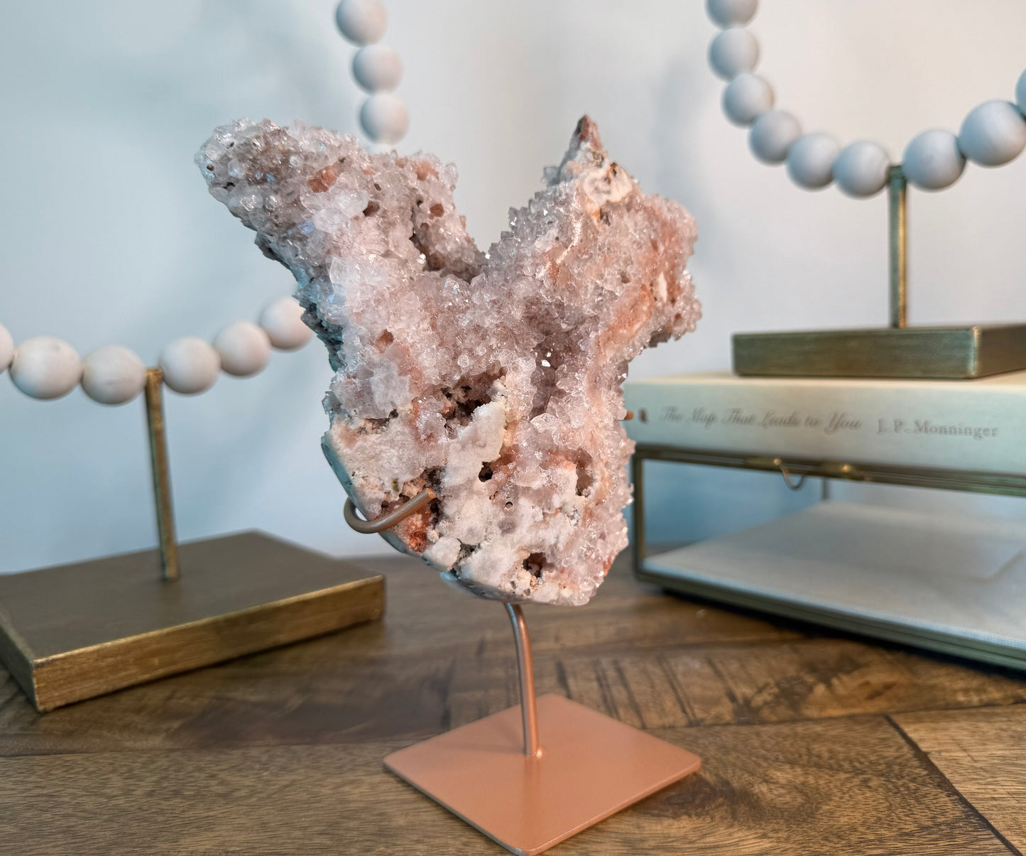 Coral Reef Pink Amethyst on Stand