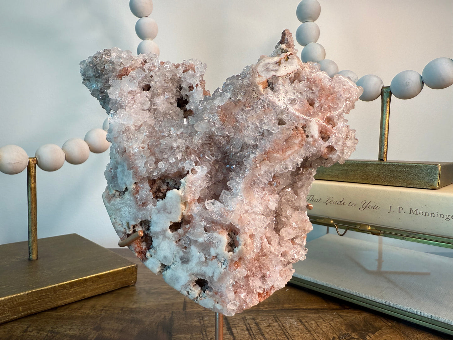 Coral Reef Pink Amethyst on Stand