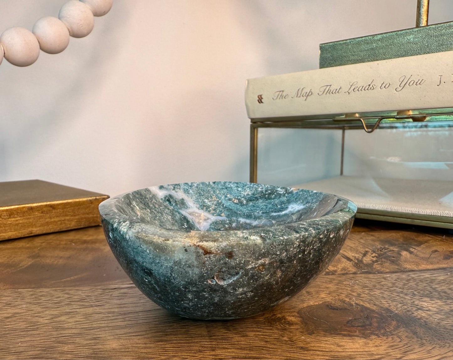 Teal Milky Way Sea Jasper Mini Bowl