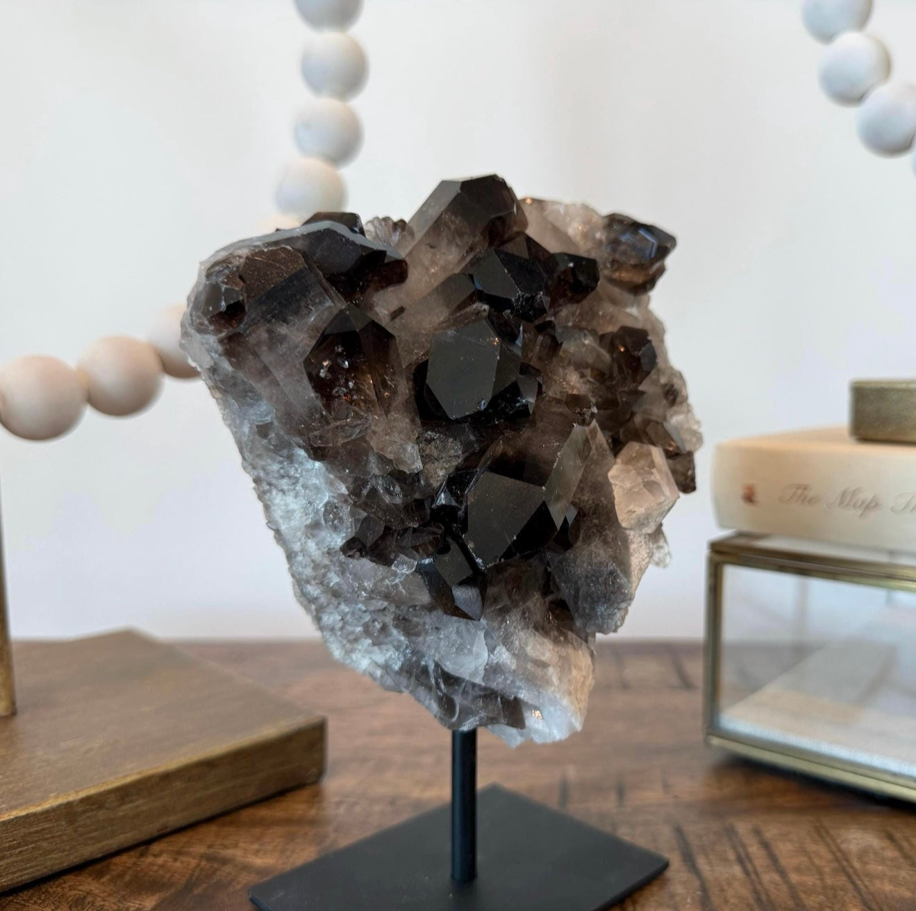 Statement Smoky Quartz on Stand