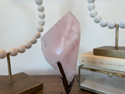 Rose Quartz Freeform on Stand