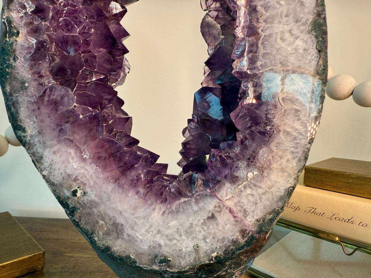 Amethyst Geode Portal on Stand