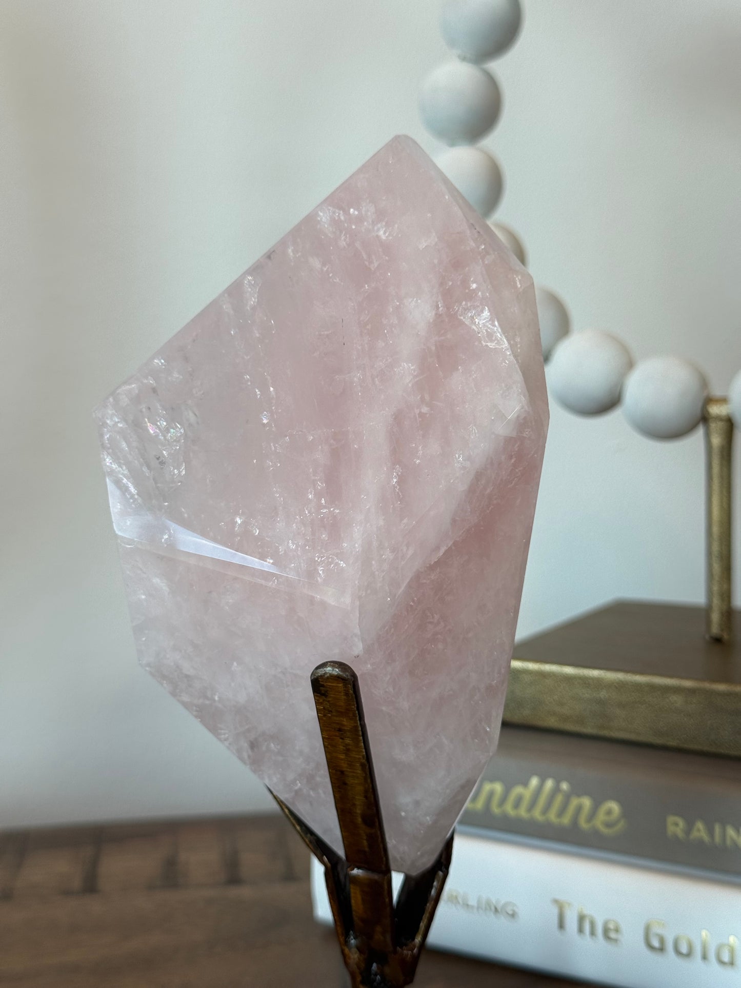 Rose Quartz Freeform and Tower Set