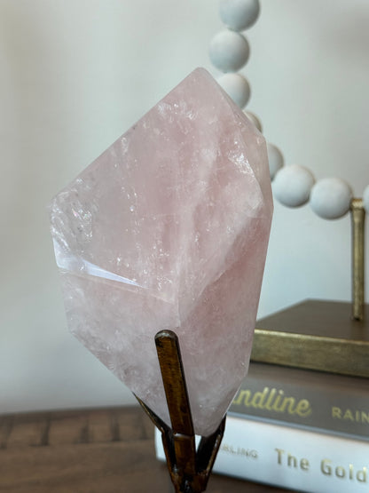 Rose Quartz Freeform and Tower Set