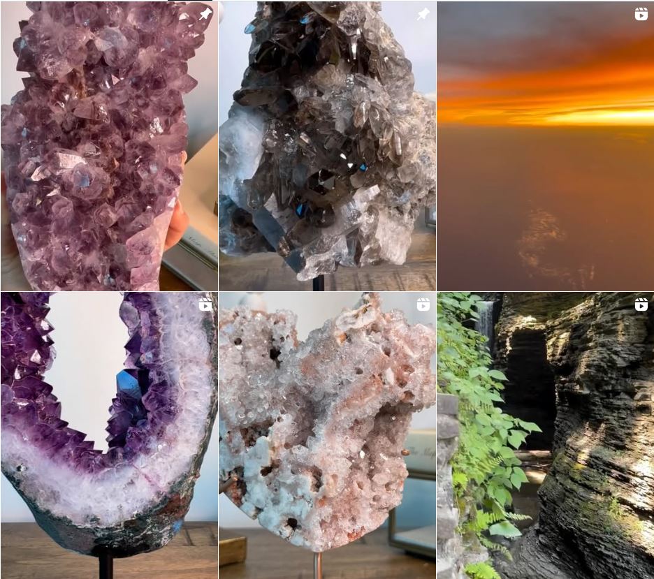 crystals and nature
