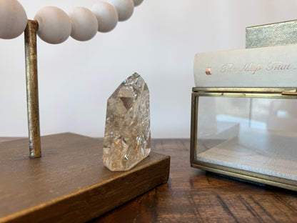 Natural Champagne Citrine Tower with Rainbows