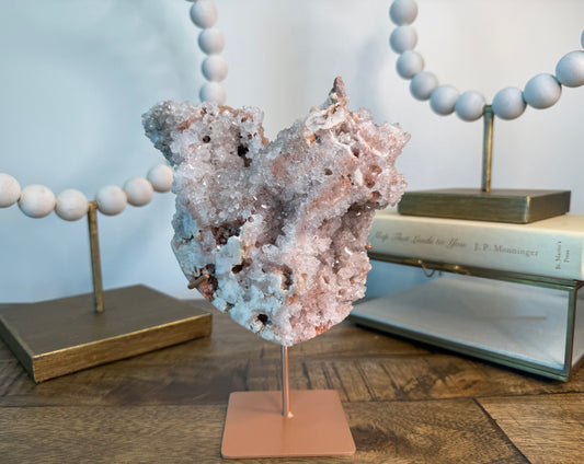Coral Reef Pink Amethyst on Stand