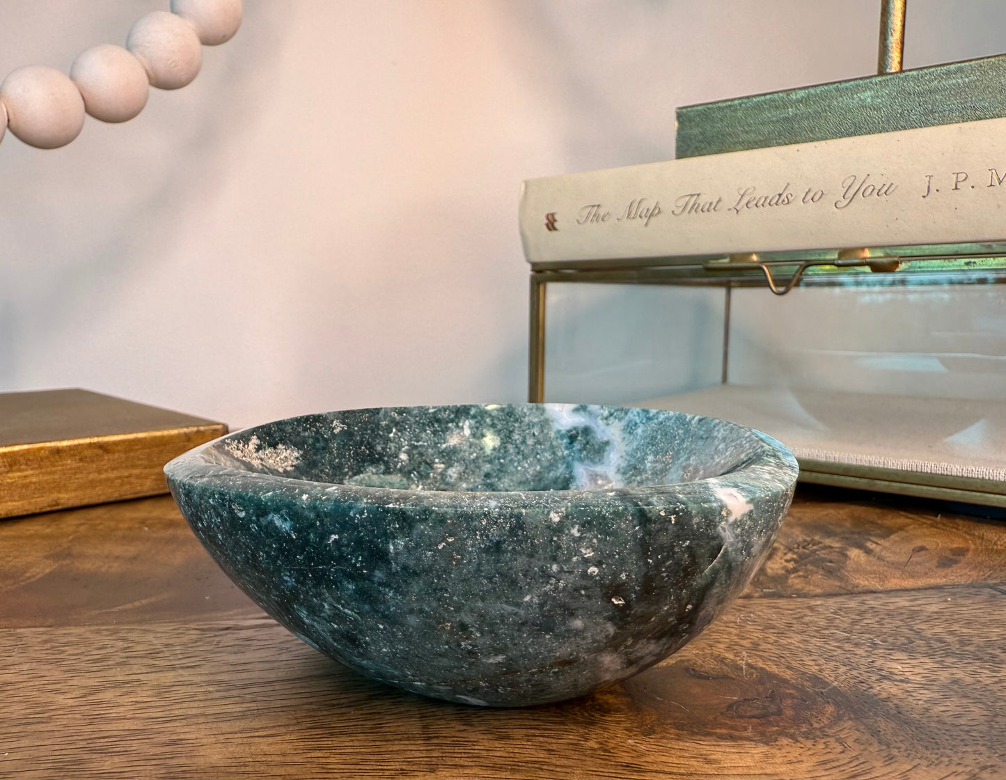 Teal Milky Way Sea Jasper Mini Bowl