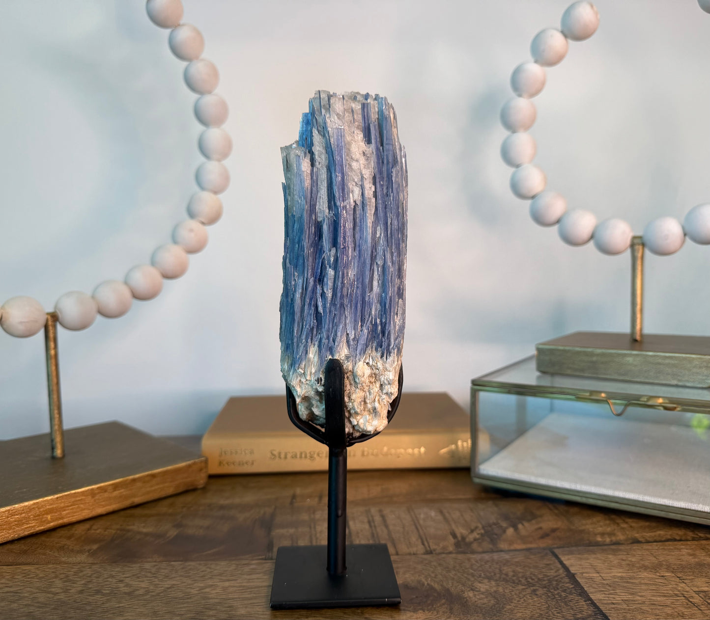 Raw Blue Kyanite on Stand
