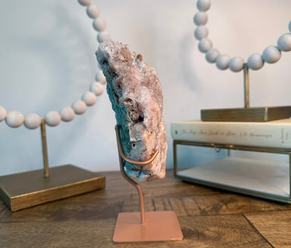 Coral Reef Pink Amethyst on Stand