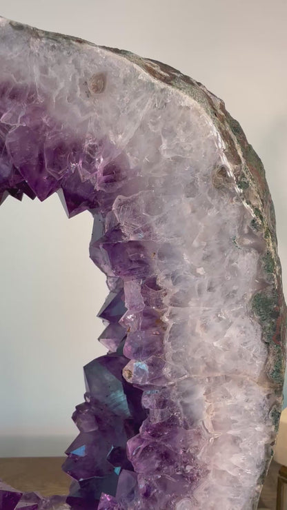 Amethyst Geode Portal on Stand