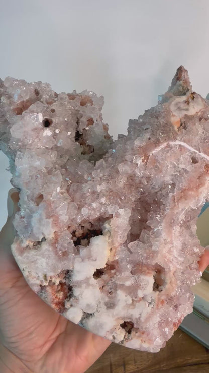 Coral Reef Pink Amethyst on Stand