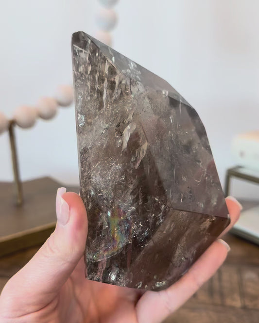 Champagne Smoky Quartz with Rainbows
