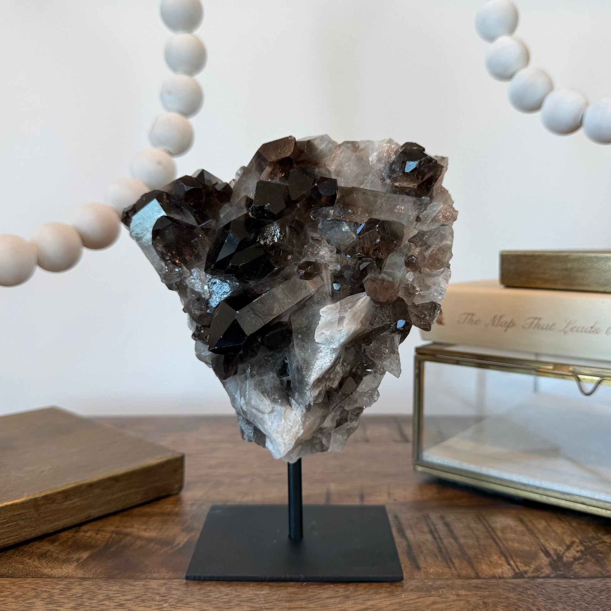 statement smoky quartz decor